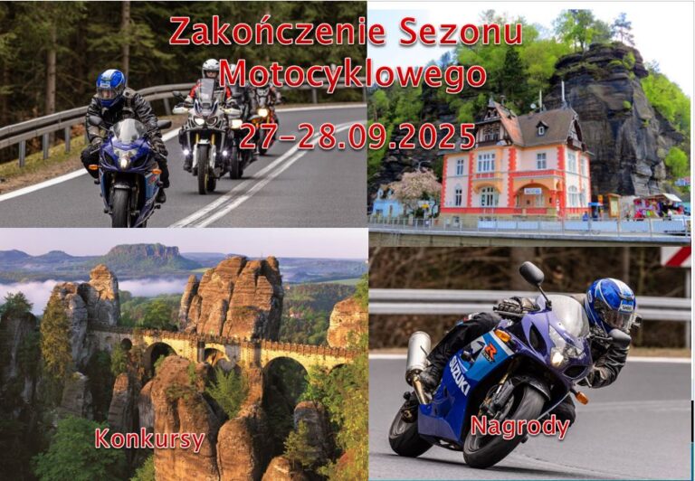 WYJAZD  MOTOCYKLOWY Zakończenie sezonu DATA 26-27.09.2026.